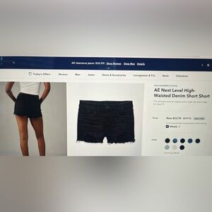 AE High Wasted Denim Shorts